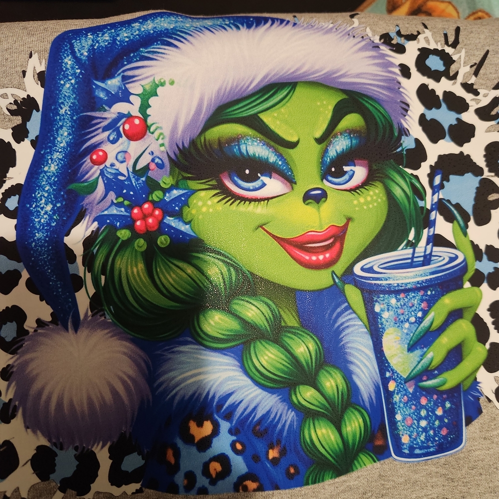 Festive Green Character Sweater